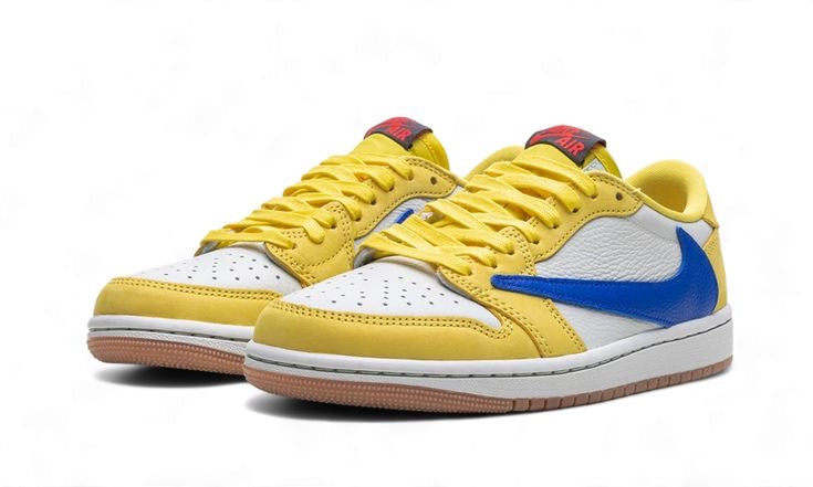 JORDAN 1 LOW Travis Jaune Blue
